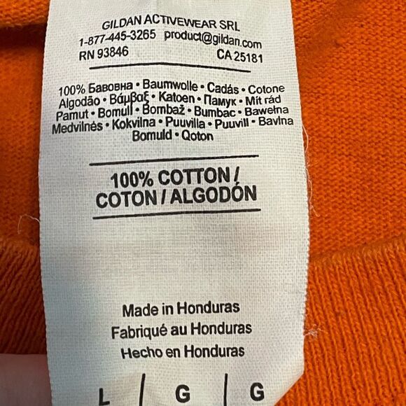 Virginia Tech Graphic Tee Shirt Orange Maroon Hokie Nation Cassell Guard College - Picture 4 of 4